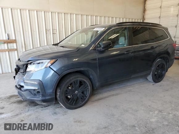 2021 Honda Pilot Special Edition with VIN 5FNYF5H24MB042554, listed as a Copart auction lot 54164495 with 35,102 mi miles and Salvage title. Bid and sale history available at DreamBid. Image 1.