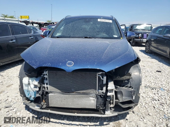 2021 BMW X1 xDrive28i with VIN WBXJG9C01M5T94314, listed as a Copart auction lot 60244134 with 43,933 mi miles and Salvage title. Bid and sale history available at DreamBid. Image 5.
