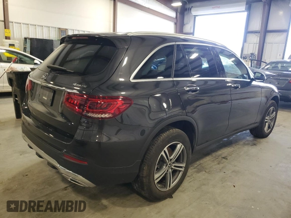 2020 Mercedes-Benz GLC with VIN W1N0G8EBXLF756479, listed as a Copart auction lot 37297973 with 21,110 mi miles. Bid and sale history available at carsss.com. Image 3.