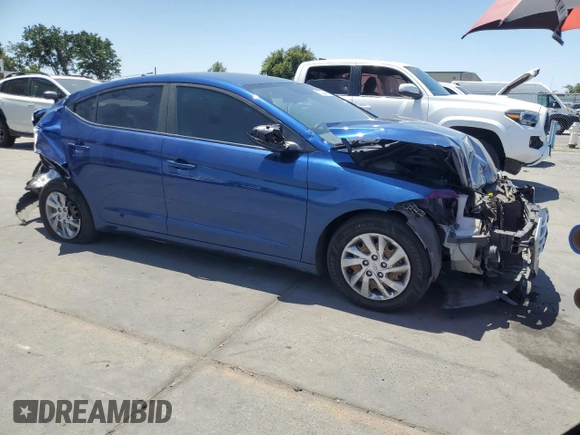 2017 Hyundai Elantra SE with VIN 5NPD74LF7HH201655, listed as a Copart auction lot 62284405 with 208,034 mi miles and Salvage title. Bid and sale history available at DreamBid. Image 4.