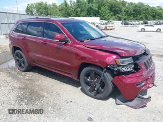 2016 Jeep Grand Cherokee Overland with VIN 1C4RJECG6GC401782, listed as a IAAI auction lot 42442771 with 104,196 mi miles and . Bid and sale history available at DreamBid. Image 1.