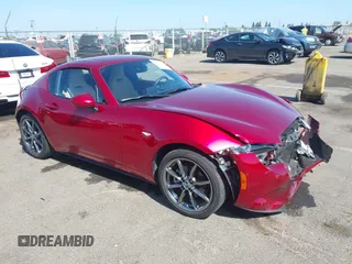2018 Mazda MX-5 Miata Grand Touring with VIN JM1NDAM7XJ0204135, listed as a IAAI auction lot 42474750 with 16,852 mi miles and . Bid and sale history available at DreamBid. Image 1.