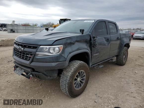2017 Chevrolet Colorado 4WD ZR2 z VIN 1GCGTEEN5H1284514, wystawiony jako Copart lot #51377075 z przebiegiem 109 085 mil mil oraz Szkoda całkowita • Salvage title. Historia ofert i sprzedaży dostępna na DreamBid. Obrazek 1.
