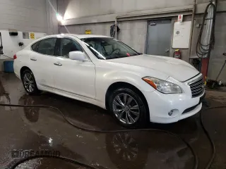 2013 Infiniti M37 with VIN JN1BY1AR0DM604816, listed as a Copart auction lot 85498034 with 126,807 mi miles and Salvage Title. Bid and sale history available at carsss.com. Image 4.