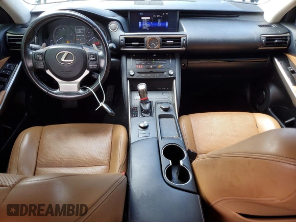 2017 Lexus IS 300 with VIN JTHCM1D27H5017619, listed as a Copart auction lot 55659015 with 90,150 mi miles and Salvage title. Bid and sale history available at DreamBid. Image 8.
