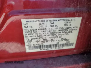 2007 Nissan Maxima SE с VIN 1N4BA41E97C813584, выставлен на аукционе Copart как лот 61489715 с пробегом 149 488 миль миль и Списание • Salvage title. История ставок и продаж доступна на DreamBid. Изображение 12.