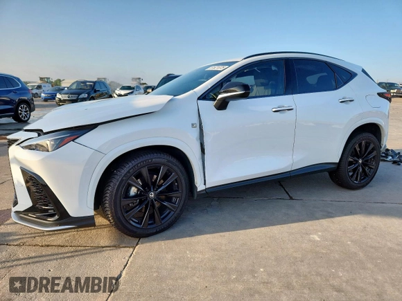 2022 Lexus NX 350 F Sport with VIN JTJKGCEZXN5003962, listed as a Copart auction lot 61621075 with 32,221 mi miles and Salvage title. Bid and sale history available at DreamBid. Image 1.