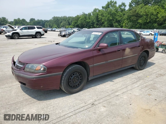 2004 Chevrolet Impala with VIN 2G1WF52E749123135, listed as a Copart auction lot 65401265 with 202,136 mi miles and Salvage title. Bid and sale history available at DreamBid. Image 1.