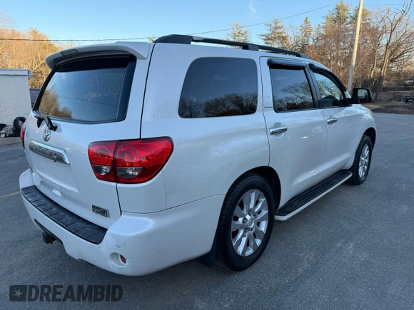 2008 Toyota Sequoia Platinum with VIN 5TDBY67A28S022612, listed as a Copart auction lot 48858235 with 232,747 mi miles and Clean Title. Bid and sale history available at carsss.com. Image 3.
