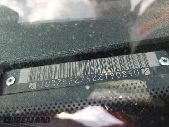 2002 Saturn SL with VIN 1G8ZK52752Z190850, listed as a Copart auction lot 61399245 with 200,085 mi miles and Salvage title. Bid and sale history available at DreamBid. Image 13.
