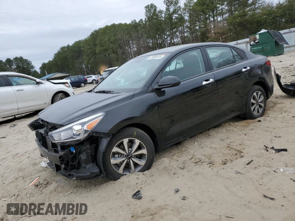 2022 Kia Rio S with VIN 3KPA24AD9NE505086, listed as a Copart auction lot 47869415 with 24,215 mi miles and Salvage Title. Bid and sale history available at carsss.com. Image 1.
