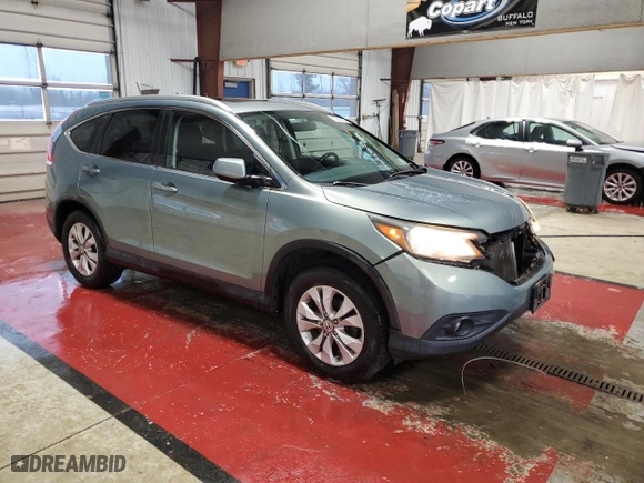 2012 Honda CR-V EX-L with VIN 2HKRM4H70CH628359, listed as a Copart auction lot 53029365 with 128,083 mi miles and Salvage Title. Bid and sale history available at carsss.com. Image 4.