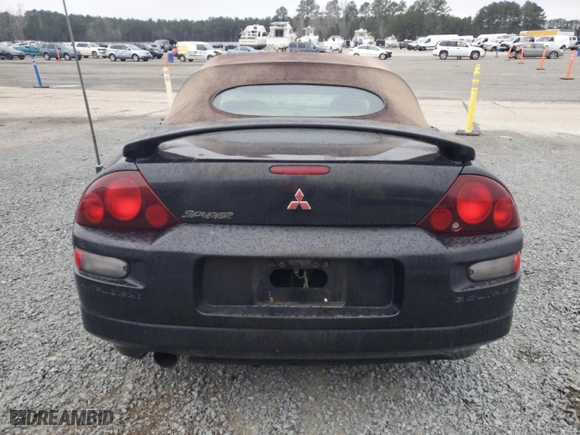 2001 Mitsubishi Eclipse GT with VIN 4A3AE85H31E023387, listed as a Copart auction lot 44310745 with 117,074 mi miles and Clean Title. Bid and sale history available at carsss.com. Image 6.