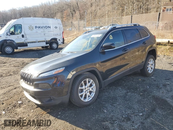 2014 Jeep Cherokee Latitude with VIN 1C4PJMCS3EW152682, listed as a Copart auction lot 48500135 with 111,263 mi miles and Salvage Title. Bid and sale history available at carsss.com. Image 1.