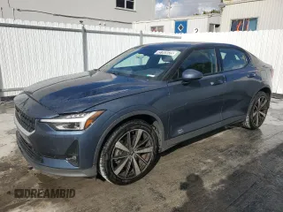 2021 Polestar 2 Launch Edition with VIN LPSED3KA8ML018969, listed as a Copart auction lot 45165035 with 55,537 mi miles and Clean Title. Bid and sale history available at carsss.com. Image 1.