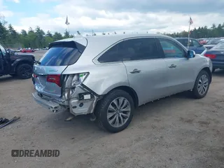 2015 Acura MDX Technology with VIN 5FRYD4H4XFB020741, listed as a IAAI auction lot 42265384 with 104,656 mi miles and . Bid and sale history available at DreamBid. Image 4.