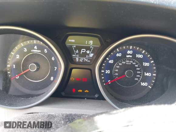 2016 Hyundai Elantra SE with VIN 5NPDH4AE8GH778894, listed as a IAAI auction lot 40587250 with 91,274 mi miles and . Bid and sale history available at DreamBid. Image 7.
