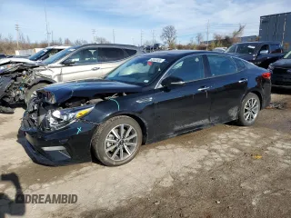 2019 Kia Optima EX with VIN 5XXGU4L17KG334350, listed as a Copart auction lot 43554635 with 55,465 mi miles and Salvage Title. Bid and sale history available at carsss.com. Image 1.