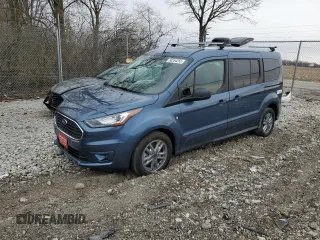 2023 Ford Transit Connect Wagon XLT with VIN NM0GE9F29P1561697, listed as a Copart auction lot 50354255 with 6,341 mi miles and Salvage Title. Bid and sale history available at carsss.com. Image 1.