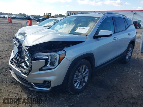 2022 GMC Terrain SLT with VIN 3GKALPEV2NL113276, listed as a IAAI auction lot 41228866 with 51,454 mi miles. Bid and sale history available at carsss.com. Image 2.