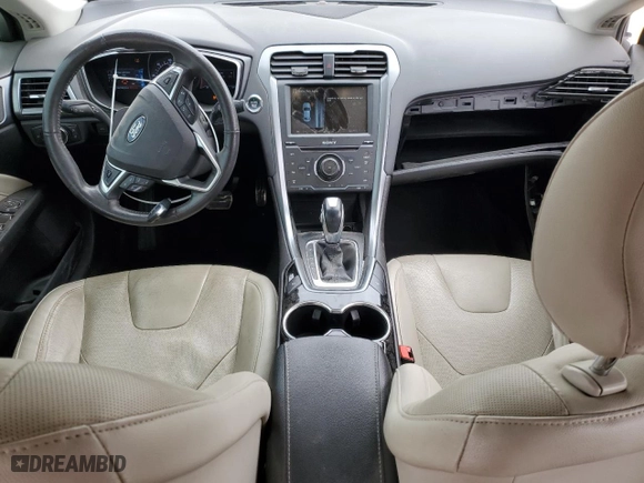 2015 Ford Fusion Titanium Hybrid with VIN 3FA6P0RU5FR225122, listed as a Copart auction lot 46176095 with 144,749 mi miles and Salvage Title. Bid and sale history available at carsss.com. Image 8.