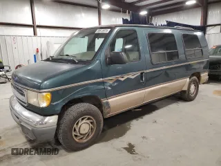 1997 Ford Econoline Commercial with VIN 1FDEE1460VHA15467, listed as a Copart auction lot 80615974 with 201,372 mi miles and Salvage Title. Bid and sale history available at carsss.com. Image 1.