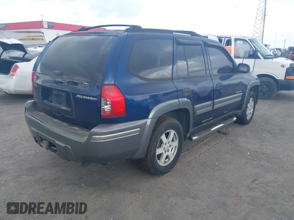 2004 Isuzu Ascender S z VIN 4NUDS13S042102718, wystawiony jako IAAI lot #42136971 z przebiegiem 327 734 mil mil oraz . Historia ofert i sprzedaży dostępna na DreamBid. Obrazek 4.