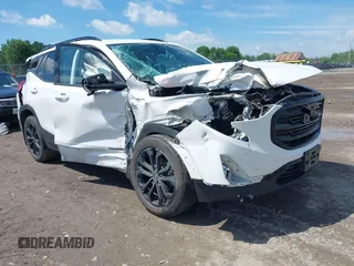 2020 GMC Terrain SLT z VIN 3GKALVEV2LL259355, wystawiony jako IAAI lot #42371288 z przebiegiem 127 817 mil mil oraz . Historia ofert i sprzedaży dostępna na DreamBid. Obrazek 1.