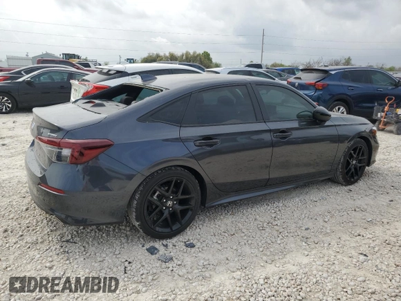 2025 Honda Civic Sport z VIN 2HGFE2F58SH504628, wystawiony jako Copart lot #49926395 z przebiegiem 4 760 mil mil oraz Czysty tytuł • Clean title. Historia ofert i sprzedaży dostępna na DreamBid. Obrazek 3.