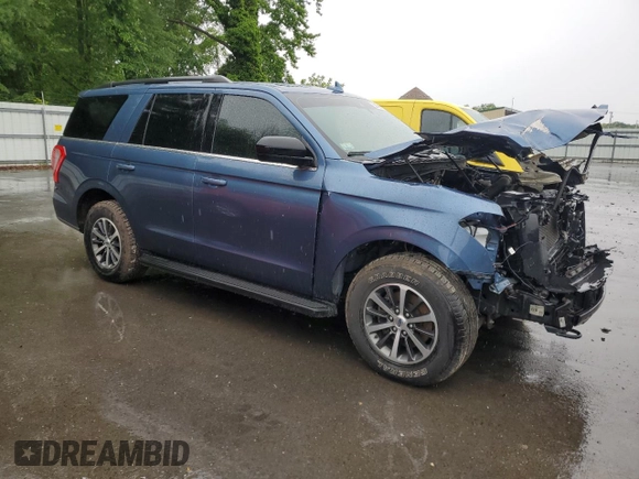2020 Ford Expedition XL with VIN 1FMJU1GTXLEA78111, listed as a Copart auction lot 58079055 with 76,664 mi miles and Salvage title. Bid and sale history available at DreamBid. Image 4.