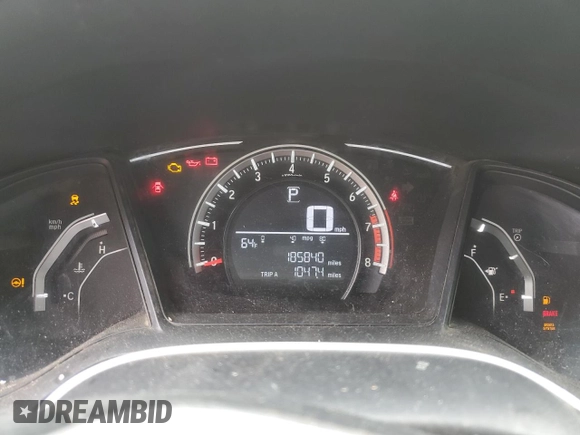 2017 Honda Civic LX with VIN 2HGFC2F55HH505959, listed as a Copart auction lot 48547025 with 185,840 mi miles and Clean Title. Bid and sale history available at DreamBid. Image 9.