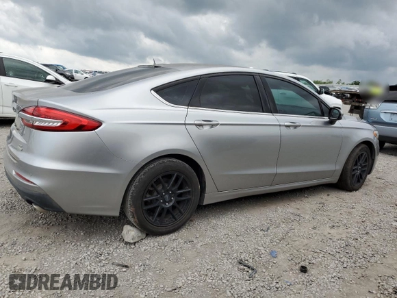 2020 Ford Fusion SE with VIN 3FA6P0HDXLR113882, listed as a Copart auction lot 57677215 with 104,459 mi miles and Salvage title. Bid and sale history available at DreamBid. Image 3.