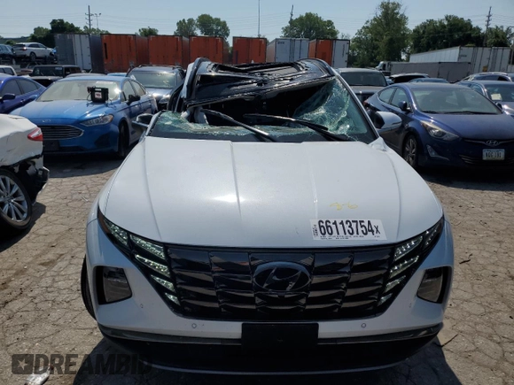 2022 Hyundai Tucson Limited with VIN 5NMJECAE1NH079770, listed as a Copart auction lot 66113754 with 0 mi miles and Salvage Title. Bid and sale history available at carsss.com. Image 5.