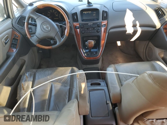 2001 Lexus RX 300 with VIN JTJGF10U310097117, listed as a Copart auction lot 83028204 with 345,675 mi miles and Salvage Title. Bid and sale history available at carsss.com. Image 8.