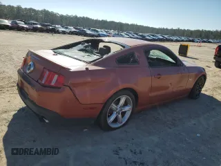 2011 Ford Mustang GT with VIN 1ZVBP8CF1B5135171, listed as a Copart auction lot 45503695 with Not Provided miles and Salvage Title. Bid and sale history available at carsss.com. Image 3.