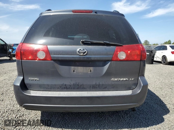 2006 Toyota Sienna CE с VIN 5TDZA23C76S480226, выставлен на аукционе Copart как лот 56249515 с пробегом 216 963 миль миль и Списание • Salvage title. История ставок и продаж доступна на DreamBid. Изображение 6.