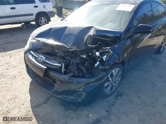 2017 Hyundai Accent SE with VIN KMHCT4AE9HU358106, listed as a IAAI auction lot 41693466 with 97,879 mi miles. Bid and sale history available at carsss.com. Image 6.