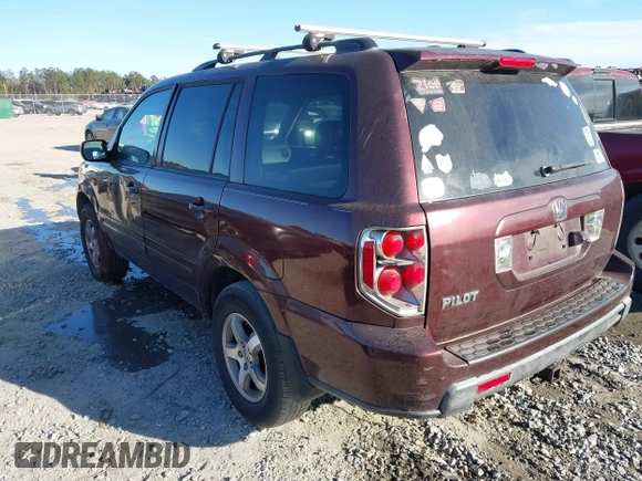 2007 Honda Pilot EX-L with VIN 5FNYF28777B009126, listed as a IAAI auction lot 41721741 with 227,614 mi miles. Bid and sale history available at carsss.com. Image 3.
