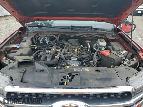 2024 Ford Ranger XLT with VIN 1FTER4HH5RLE09913, listed as a Copart auction lot 54896735 with 22,918 mi miles and Salvage title. Bid and sale history available at DreamBid. Image 11.