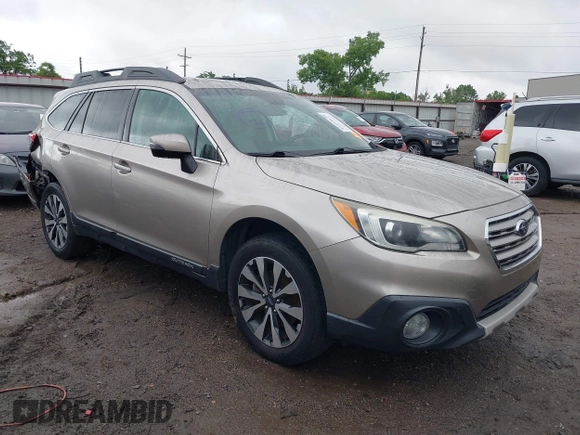 2015 Subaru Outback Limited z VIN 4S4BSENC2F3237840, wystawiony jako IAAI lot #42203629 z przebiegiem 120 763 mil mil oraz . Historia ofert i sprzedaży dostępna na DreamBid. Obrazek 1.