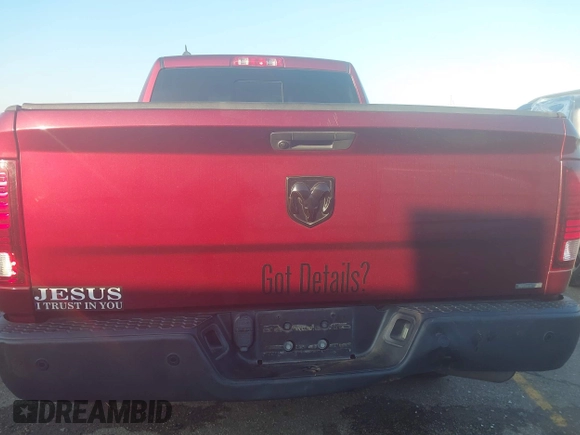 2019 Ram 1500 Classic Warlock with VIN 1C6RR6GG3KS739221, listed as a IAAI auction lot 41128254 with 55,913 mi miles. Bid and sale history available at carsss.com. Image 16.
