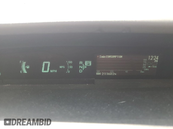 2013 Toyota Prius One with VIN JTDKN3DU0D0339064, listed as a Copart auction lot 50743865 with 211,602 mi miles and Salvage Title. Bid and sale history available at DreamBid. Image 9.