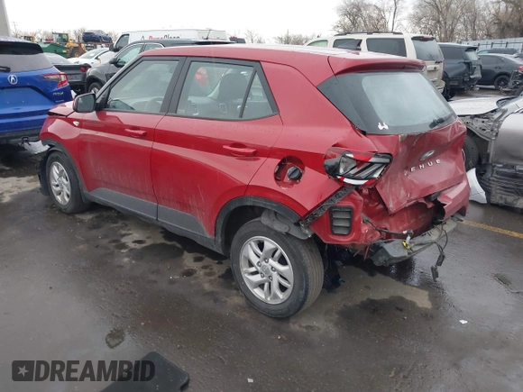 2022 Hyundai Venue SE with VIN KMHRB8A39NU198114, listed as a IAAI auction lot 41538049 with 39,523 mi miles and . Bid and sale history available at DreamBid. Image 3.