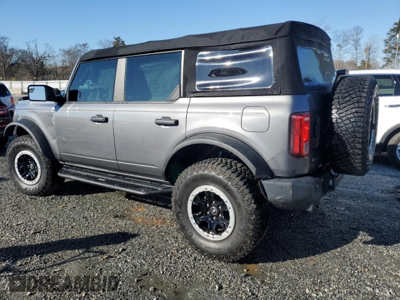 2021 Ford Bronco with VIN 1FMEE5DP9MLA89837, listed as a Copart auction lot 87672995 with 27,341 mi miles and Salvage Title. Bid and sale history available at DreamBid. Image 2.