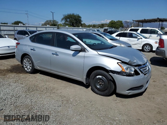 2014 Nissan Sentra SV with VIN 3N1AB7AP7EL672931, listed as a Copart auction lot 53701805 with 100,509 mi miles and Salvage Title. Bid and sale history available at DreamBid. Image 4.