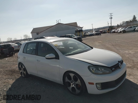 2010 Volkswagen Golf GTI with VIN WVWGD7AJ1AW314659, listed as a IAAI auction lot 41704414 with 159,187 mi miles and . Bid and sale history available at DreamBid. Image 1.
