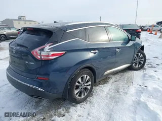 2015 Nissan Murano S with VIN 5N1AZ2MH5FN260889, listed as a IAAI auction lot 41386819 with 156,443 mi miles. Bid and sale history available at carsss.com. Image 4.