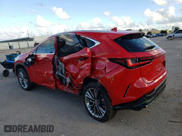 2022 Lexus NX with VIN JTJGKCEZ7N2007067, listed as a Copart auction lot 75346493 with 8,435 mi miles. Bid and sale history available at carsss.com. Image 2.
