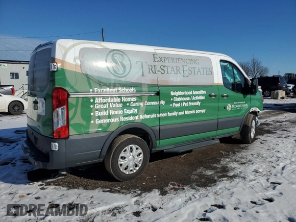 2017 Ford Transit Wagon XL with VIN 1FMZK1YM7HKB34384, listed as a Copart auction lot 88654985 with 16,649 mi miles and Salvage Title. Bid and sale history available at carsss.com. Image 3.
