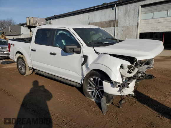 2023 Ford F-150 XL with VIN 1FTEW1EPXPFC28840, listed as a Copart auction lot 47423685 with 13,559 mi miles and Non Repairable. Bid and sale history available at carsss.com. Image 4.